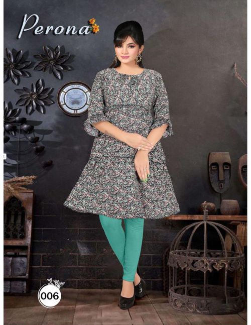 Moksha Perona Vol 1 Georgette Printed Kurtis Catalog
